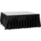 MyStage Skirt for Portable Stage (Black Satin, 16' x 2.5')