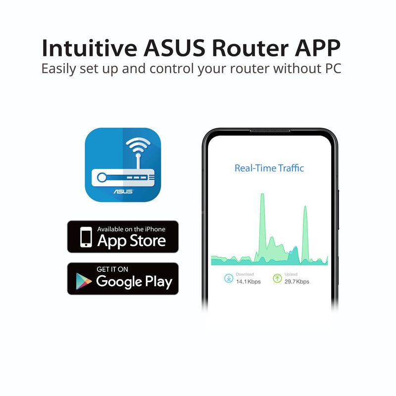 ASUS RT-AX57 AX3000 Wireless Dual-Band Gigabit Router