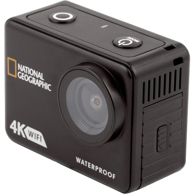 Explore Scientific National Geographic 4K Waterproof Action Camera with Wi-Fi (Black)