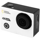 Explore Scientific National Geographic 4K Action Camera with Wi-Fi (White)