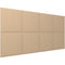 Vicoustic VicWallpaper VMT Square 30 (Beige, 46.85 x 23.43 x 0.39", 8-Pack)