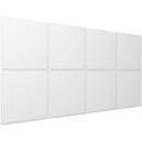 Vicoustic VicWallpaper VMT Acoustic Wallpaper Square 30 (Natural White, 46.85 x 23.43 x 0.39", 8-Pack)