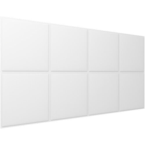 Vicoustic VicWallpaper VMT Acoustic Wallpaper Square 30 (Natural White, 46.85 x 23.43 x 0.39", 8-Pack)