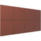 Vicoustic VicWallpaper VMT Square 30 (Brown, 46.85 x 23.43 x 0.39", 8-Pack)