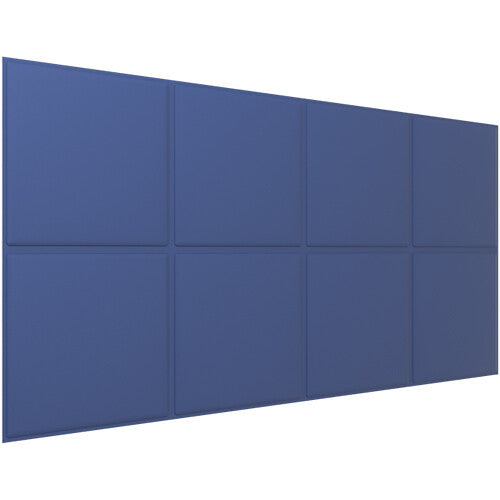 Vicoustic VicWallpaper VMT Square 30 (Blue, 46.85 x 23.43 x 0.39", 8-Pack)