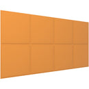 Vicoustic VicWallpaper VMT Square 30 (Pumpkin Orange, 46.85 x 23.43 x 0.39", 8-Pack)