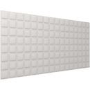 Vicoustic VicWallpaper VMT Square 8 (Light Gray, 46.85 x 23.43 x 0.39", 8-Pack)