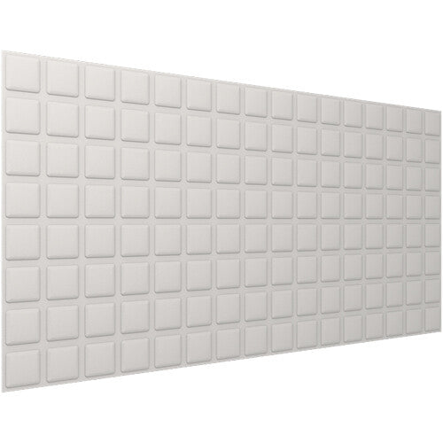 Vicoustic VicWallpaper VMT Square 8 (Light Gray, 46.85 x 23.43 x 0.39", 8-Pack)