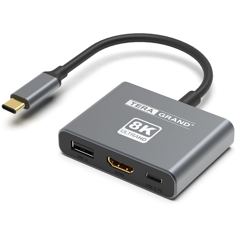 Tera Grand USB-C to USB-A and HDMI 2.1 8K Multiport Adapter