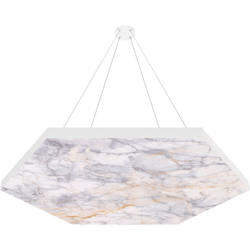 Vicoustic ViCloud VMT Flat (Hexagon, Natural Stones,&nbsp;Calacatta Carrara, 4 Pieces)