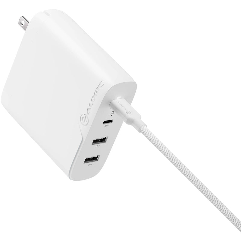 ALOGIC 100W Rapid Power 4-Port USB PD GaN Charger (White)