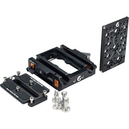 Bright Tangerine LeftField 3 Quick Release Baseplate for Blackmagic Design URSA Mini