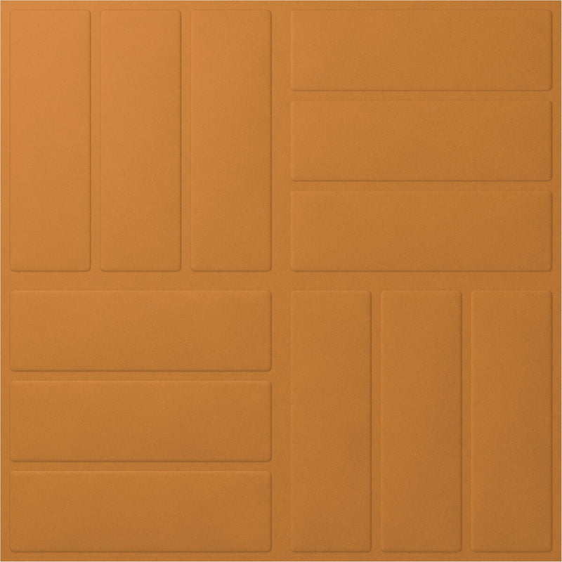 Vicoustic VicWallpaper VMT Deck (Pumpkin Orange, 23.43 x 23.43 x 0.39", 8-Pack)