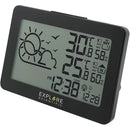 Explore Scientific Large Display Weather Station with Temperature and Humidity