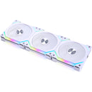 Lian Li UNI FAN SL V2 120mm ARGB Case Fan 3-Pack (White)