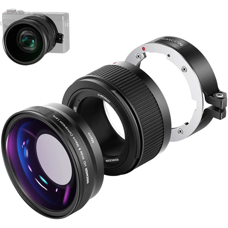 Neewer 2-in-1 Wide-Angle & 10x Macro Lens for Canon G7X Mark III