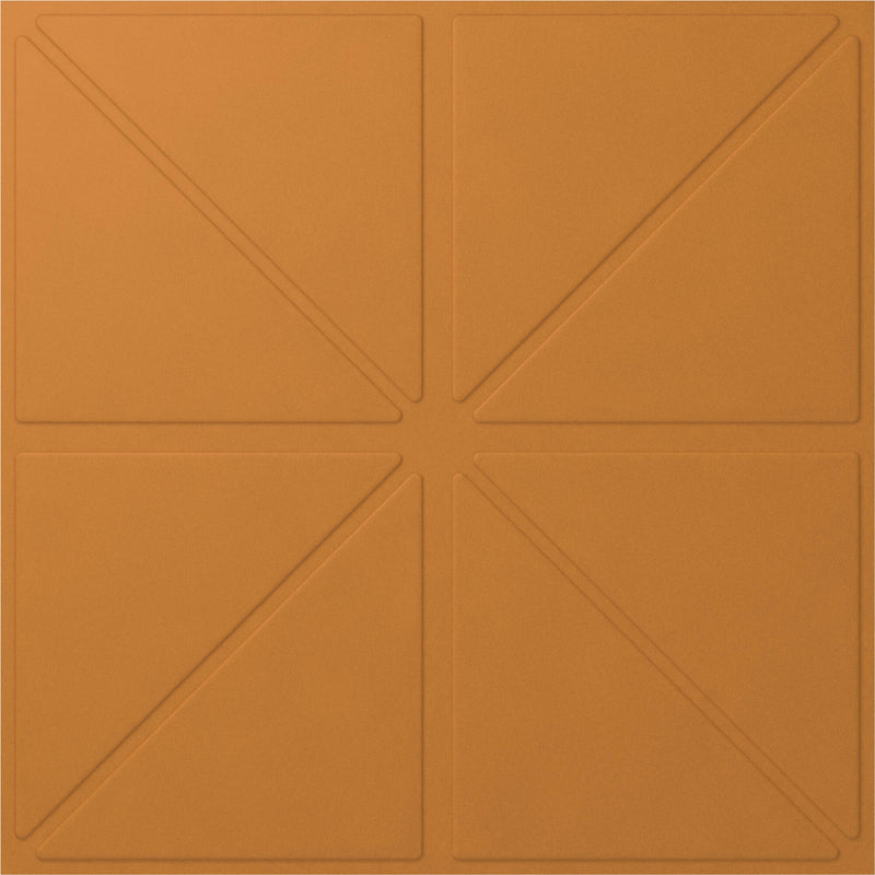 Vicoustic VicWallpaper VMT Traingles (Pumpkin Orange, 23.43 x 23.43 x 0.39", 8-Pack)