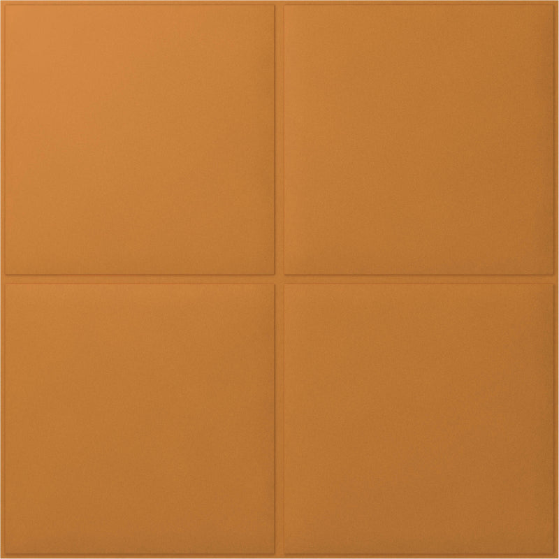 Vicoustic VicWallpaper VMT Square 30 (Pumpkin Orange, 23.43 x 23.43 x 0.39", 8-Pack)