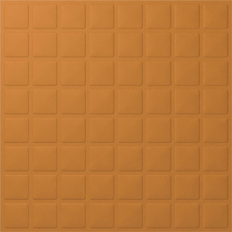 Vicoustic VicWallpaper VMT Square 8 (Pumpkin Orange, 23.43 x 23.43 x 0.39", 8-Pack)