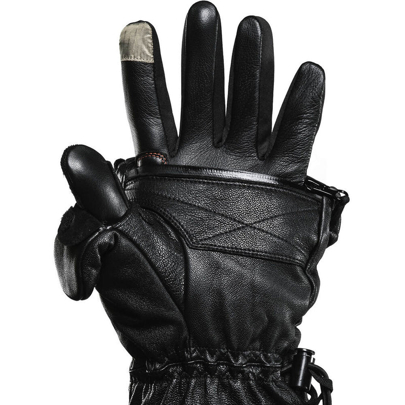 The Heat Company Shell Full-Leather Mittens (Size 10-11)