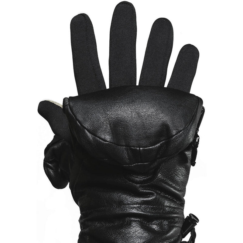 The Heat Company Shell Full-Leather Mittens (Size 6-7)