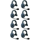 Eartec EVADE EVX8S Light-Industrial Full-Duplex Wireless Intercom System with 8 Single-Ear Headsets (2.4 GHz)