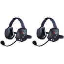 Eartec EVADE XTreme EVXT2 Industrial Full-Duplex Wireless Intercom System with 2 Dual-Ear Headsets (2.4 GHz)