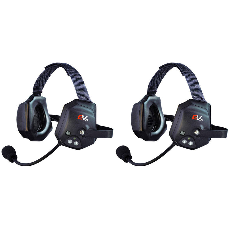 Eartec EVADE XTreme EVXT2 Industrial Full-Duplex Wireless Intercom System with 2 Dual-Ear Headsets (2.4 GHz)