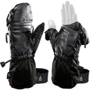 The Heat Company Shell Mittens (Size 12-13, Black)