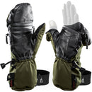 The Heat Company Shell Mittens (Size 12-13, Dark Army Green)