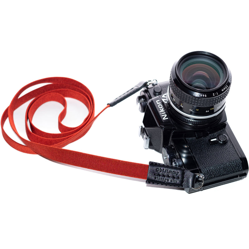 ObiJimmy Kita Pure Silk Camera Strap (Red, 47.2")