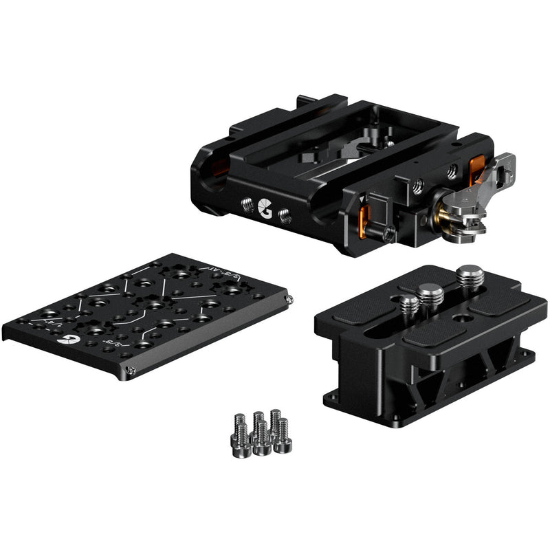 Bright Tangerine LeftField 3 Quick Release Baseplate for RED V-RAPTOR (Standard)