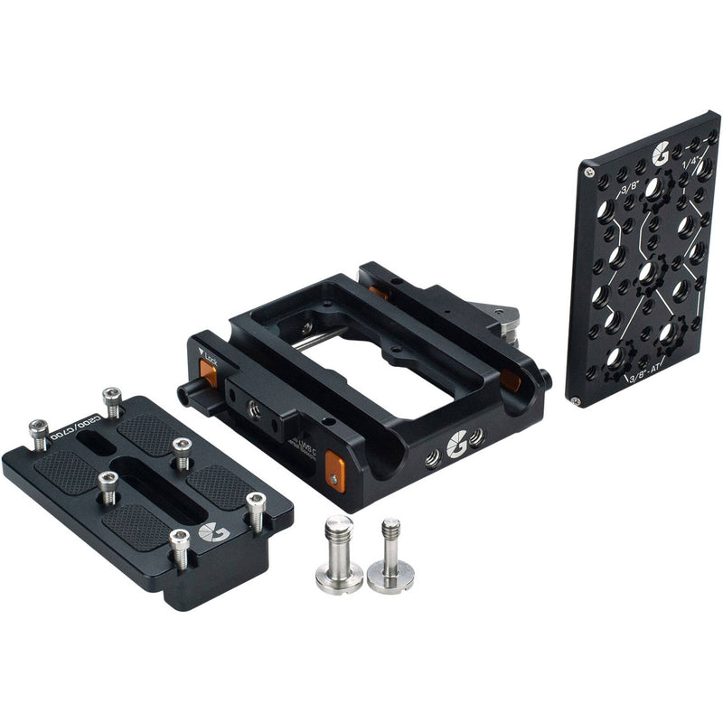 Bright Tangerine LeftField 3 Quick Release Baseplate for Canon C500 Mark II & C300 Mark III