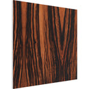 Vicoustic Flat Panel VMT Wall and Ceiling Acoustic Tile Natural Woods (Ebony, 23.4 x 23.4 x 0.78", 8-Pack)