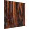 Vicoustic Flat Panel VMT Wall and Ceiling Acoustic Tile Natural Woods FR (Ebony, 23.4 x 23.4 x 0.78", 4-Pack)