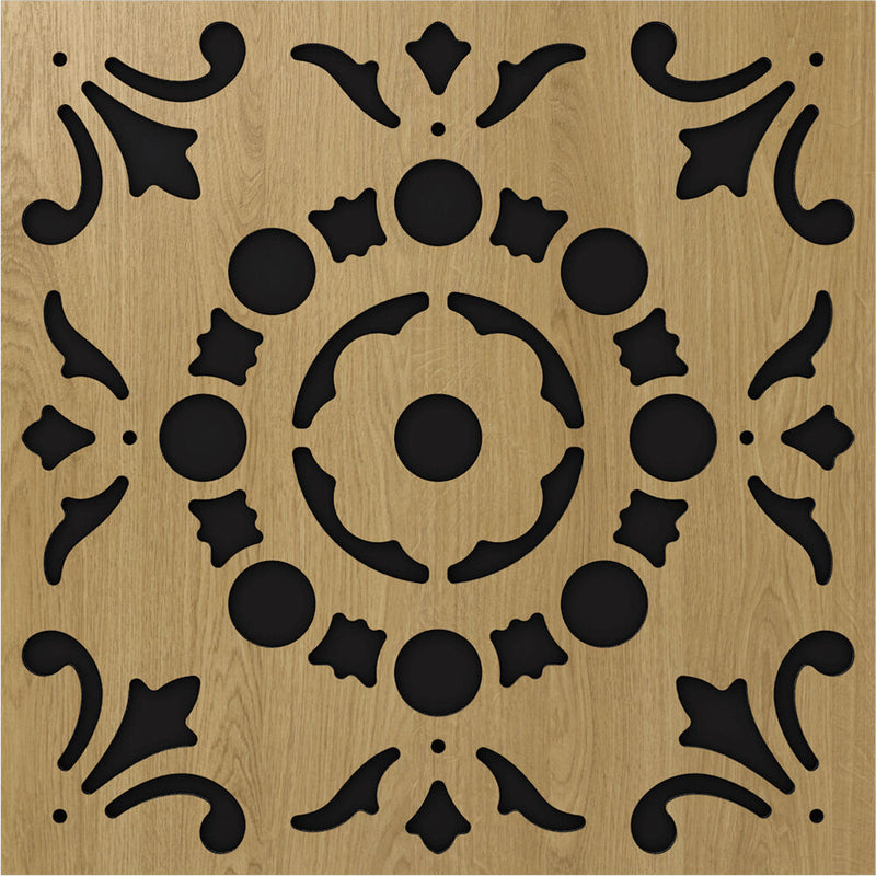 Vicoustic VicPattern Ultra Lotus FR Acoustic Panel (23.43 x 23.43 x 2", Natural Oak, 3-Pack)