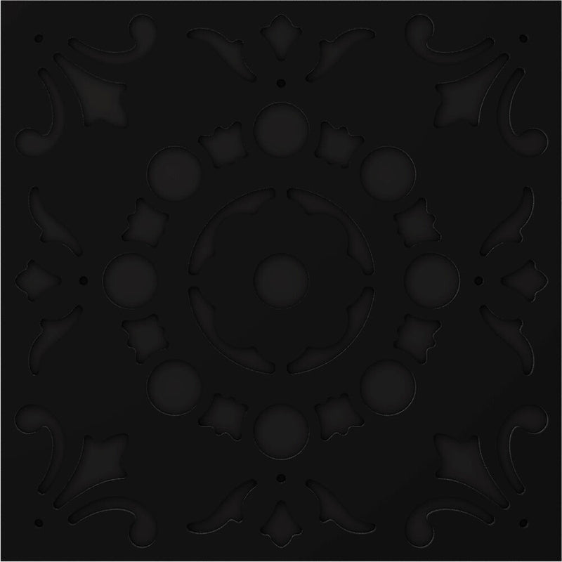 Vicoustic VicPattern Ultra Lotus FR Acoustic Panel (23.43 x 23.43 x 2", Matte Black, 3-Pack)