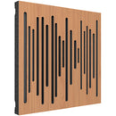 Vicoustic Wavewood Diffuser Ultra MKII Acoustic Panel (Locarno Cherry, 3-Pack)