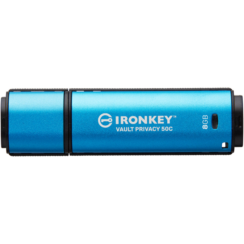 Kingston IronKey Vault Privacy 50 Series USB-C Flash Drive (Blue)