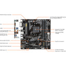 Gigabyte B550M DS3H AC AM4 Micro-ATX Motherboard