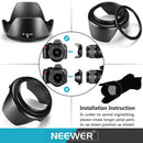 Neewer 58mm ND, CPL, UV & FLD Lens Filter Kit with Accessories (6-Pack)