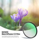 Neewer Black Diffusion Cinematic Effect Filter (67mm, Grade 1/2)