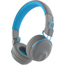 JLab Studio Wireless On-Ear Headphones (Gray and Blue)