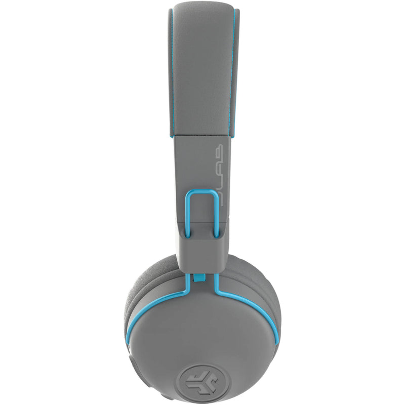 JLab Studio Wireless On-Ear Headphones (Gray and Blue)