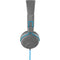 JLab Studio Wired On-Ear Headphones (Gray and Blue)