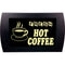 American Recorder "FRESH HOT COFFEE" LED Lighted Sign (Yellow)
