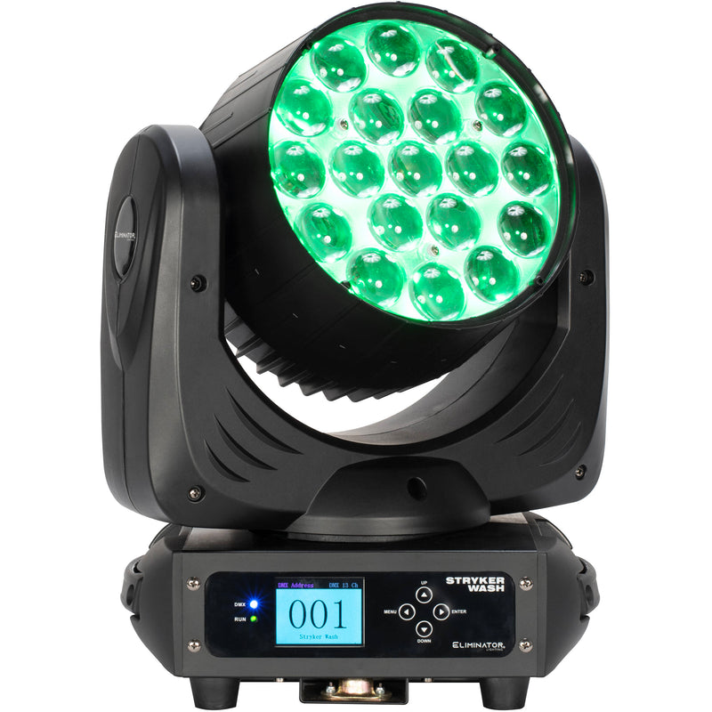 Eliminator Lighting Stryker Wash Quad RGBW LED Moving Head with Motorized Zoom