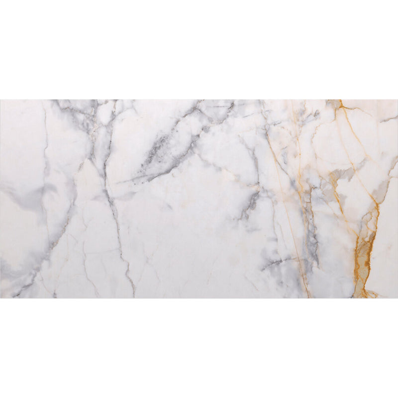 Vicoustic Flat Panel VMT Wall and Ceiling Acoustic Tile Natural Stones (Calacatta Carrara, 46.9 x 23.4 x 0.78", 4-Pack)