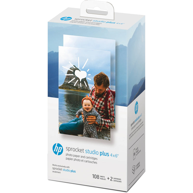 HP Sprocket Studio Plus 4 x 6" Photo Paper and Cartridges