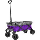 Creative Outdoor Distributor All-Terrain Folding Wagon (Purple/Gray)